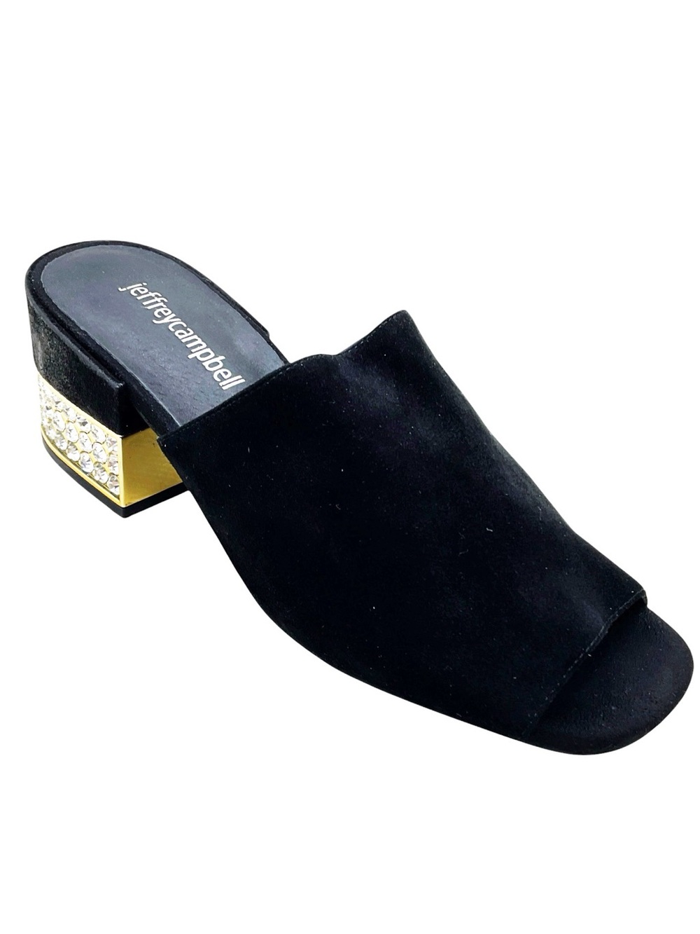 {Jeffrey Campbell} Teseida Suede Crystal Studded Mules